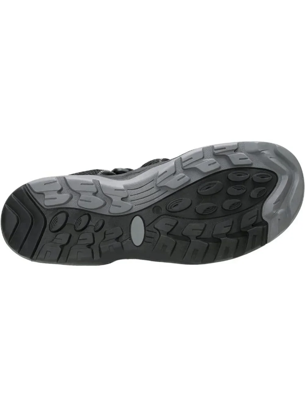 Men's All Black Mesh Hiking Sandals Closed-Toe Beach Sandal for Athletic Outdoor
